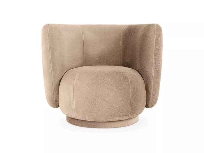 Кресло Lucca темно-бежевого цвета  - купить Интерьерные кресла по цене 47790