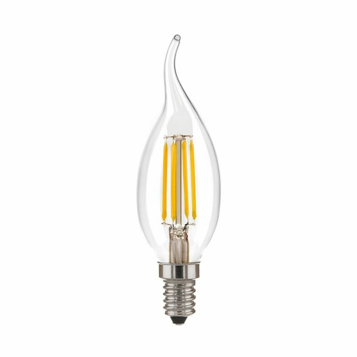 Филаментная светодиодная лампа Dimmable "Свеча на ветру" CW35 5W 4200K E14 BLE1424 Dimmable F - купить Лампочки по цене 216.0
