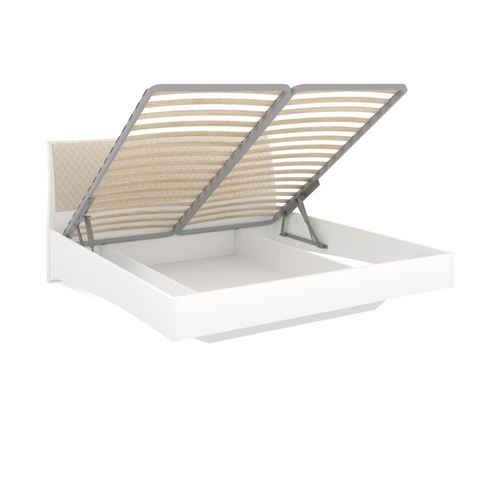 Кровать Бланш 180х200 с подъемным механизмом белого цвета - лучшие Кровати для спальни в INMYROOM