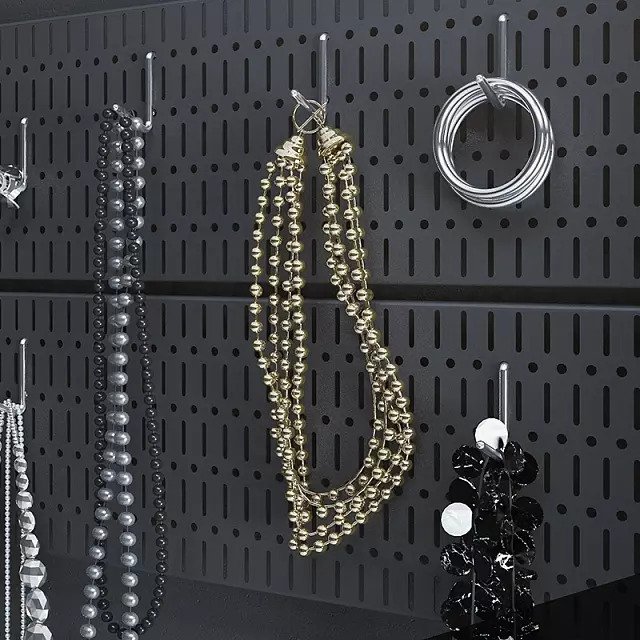 Перфорированная панель 89x16 черного цвета - лучшие Комплектующие для гардеробных систем в INMYROOM Перфорированная панель 89x16 черного цвета - лучшие Комплектующие для гардеробных систем в INMYROOM