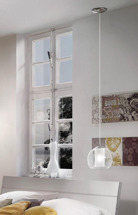 Подвесной светильник Bolsano 92761 (стекло, цвет белый) - купить Подвесные светильники по цене 5890