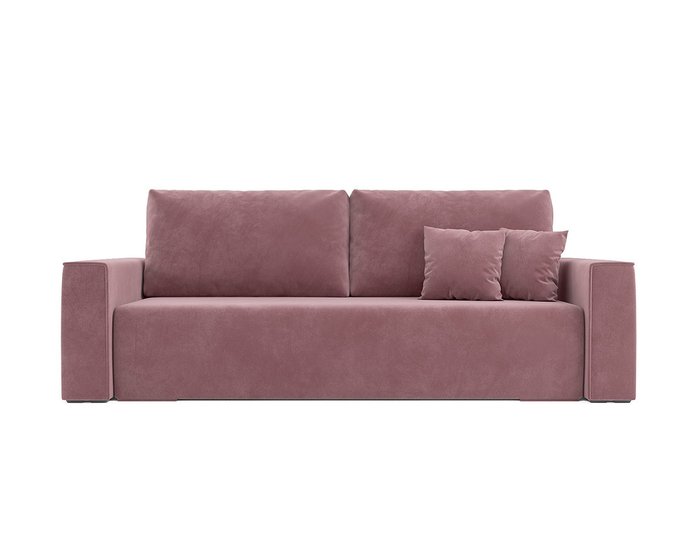Диван-кровать Манхэттен в обивке из велюра пудрового цвета - купить Прямые диваны по цене 37690.0