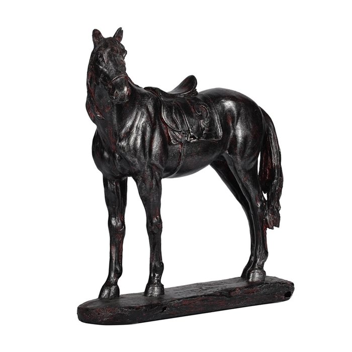 Фигурка Лошадь в глубоком чёрном цвете - купить Фигуры и статуэтки по цене 3370.0