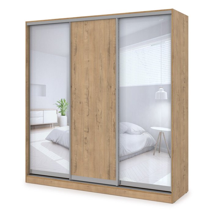 Шкаф-купе Comfort 24.6 коричневого цвета
