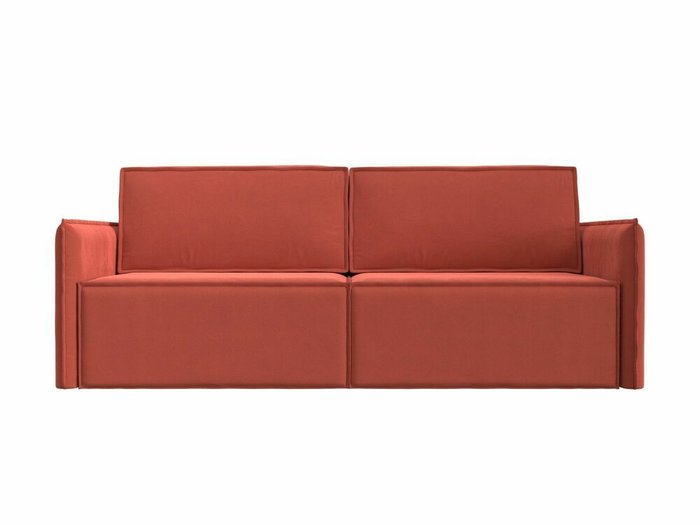 Прямой диван-кровать Либерти кораллового цвета - купить Прямые диваны по цене 51999.0