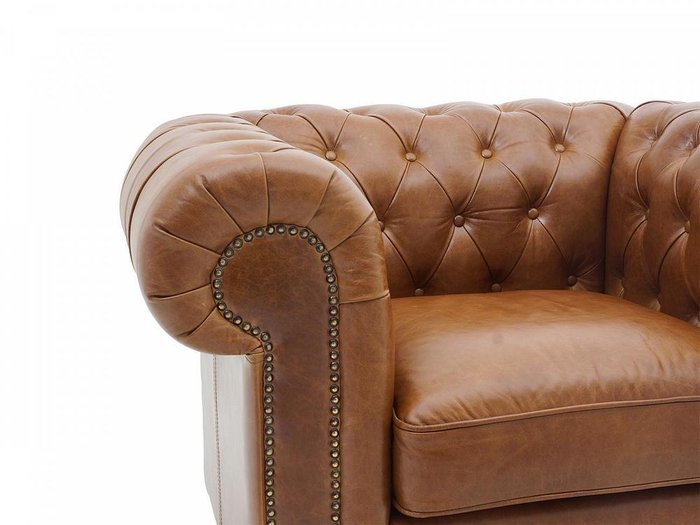 Кресло Chesterfield коричневого цвета - лучшие Интерьерные кресла в INMYROOM