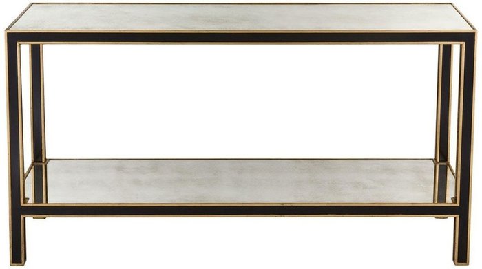 Консоль "Камбрия" из дерева с зеркальной столешницей  - купить Консоли по цене 57622.0