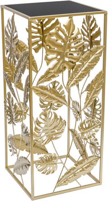 Столик интерьерный Листья золотого цвета - купить Консоли по цене 15010.0