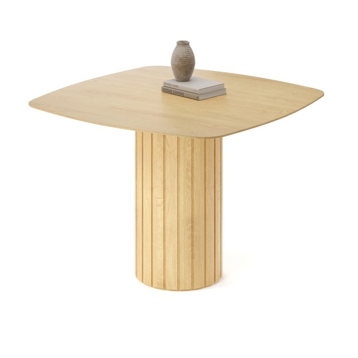 Обеденный стол квадратный Мелеф бежевого цвета - купить Обеденные столы по цене 110947.0