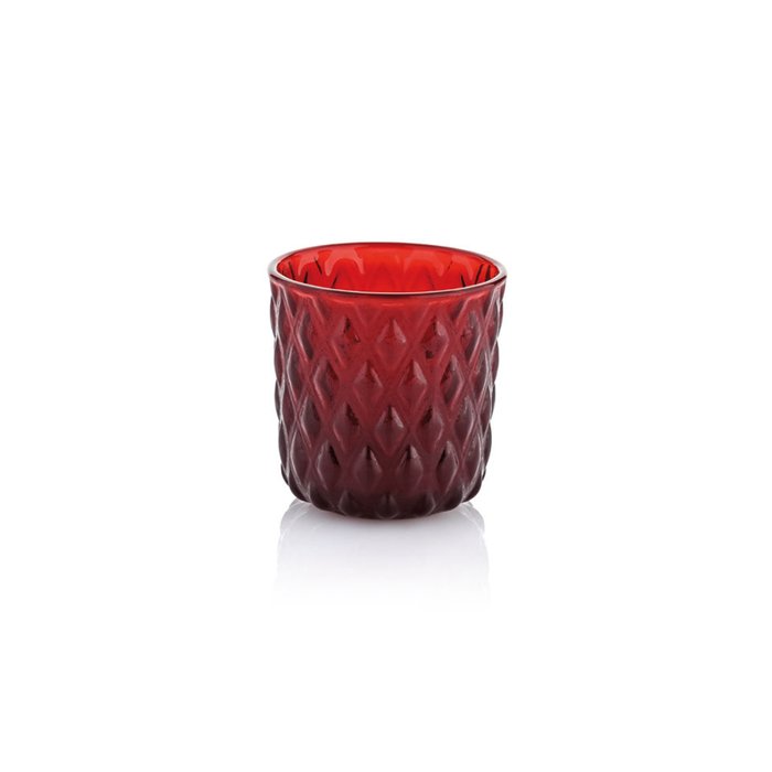Стакан из стекла красного цвета - купить Бокалы и стаканы по цене 710.0