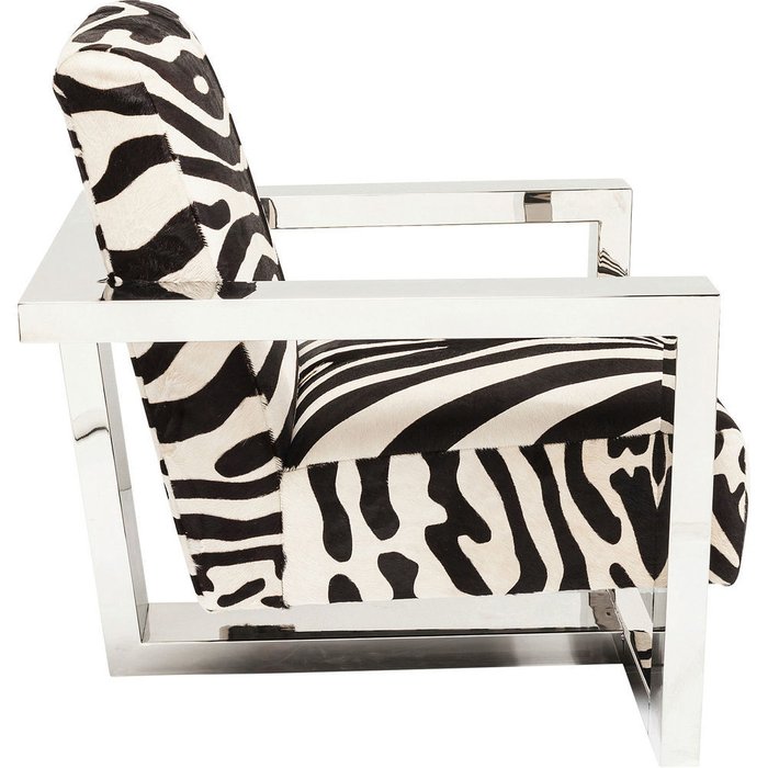 Кресло Wild Life с черно-белым принтом - купить Интерьерные кресла по цене 462640.0