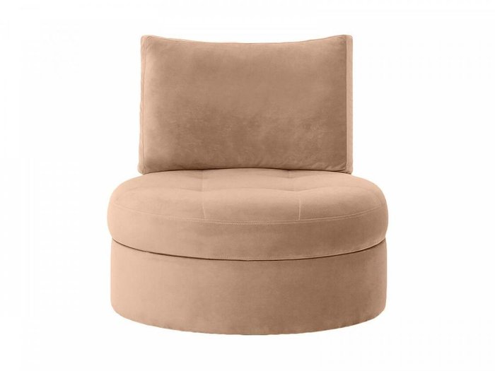 Кресло Wing Round коричневого цвета