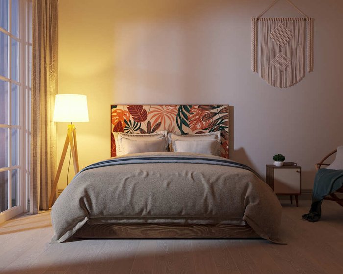 Кровать Berber 160х200 принт 25 - лучшие Кровати для спальни в INMYROOM