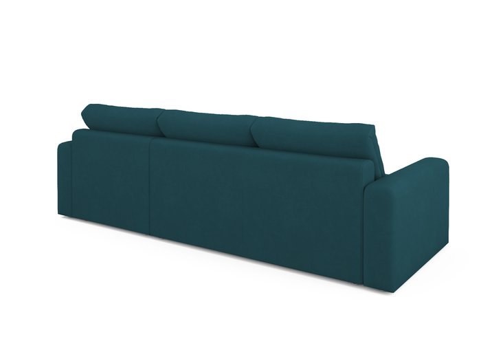 Угловой диван-кровать Ruiz сине-зеленого цвета - лучшие Угловые диваны в INMYROOM
