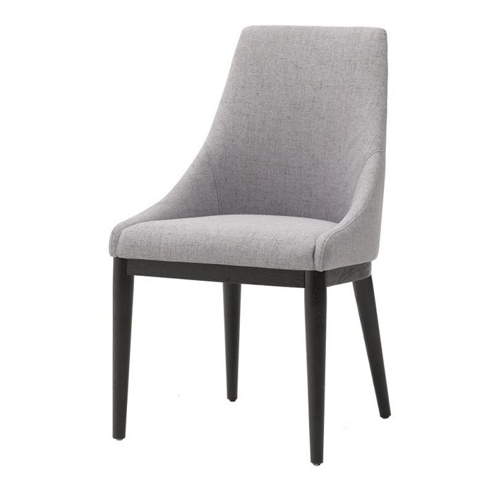 Обеденный стул с мягкой обивкой светло-серый