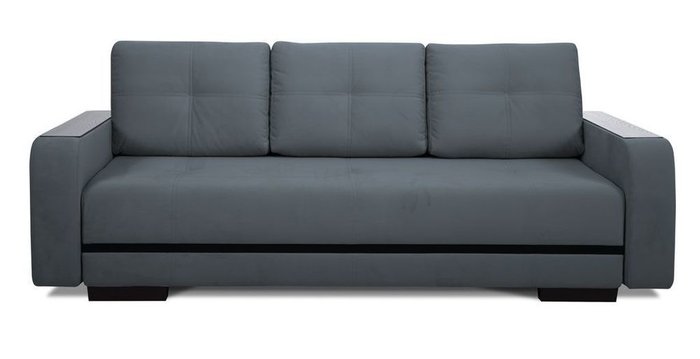 Прямой диван-кровать Марио Modern темно-серого цвета