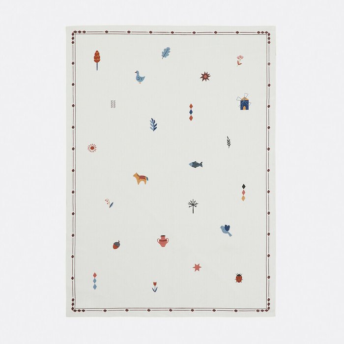 Ковер детский Nalya 120x170 белого цвета