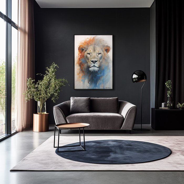 Репродукция картины Enlightened Lion, 2024г. - лучшие Картины в INMYROOM