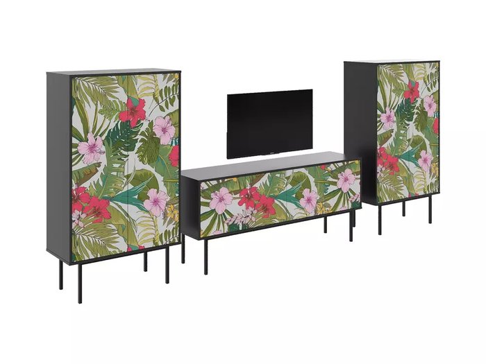 Композиция Boho Color 5 черного цвета на металлических ножках - купить Гостиные гарнитуры по цене 124300.0 Композиция Boho Color 5 черного цвета на металлических ножках - купить Гостиные гарнитуры по цене 124300.0