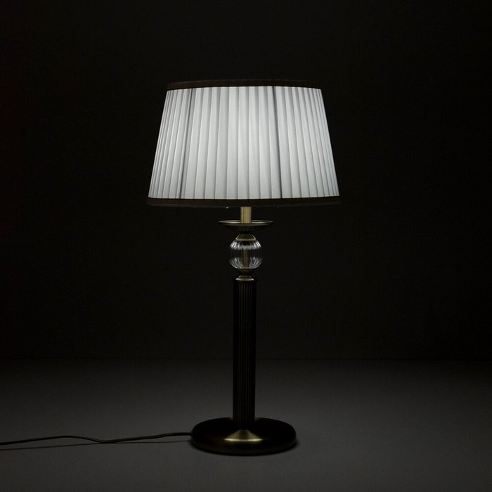 Citilux Гера CL433813 Настольная лампа с абажуром Бронза - лучшие Настольные лампы в INMYROOM