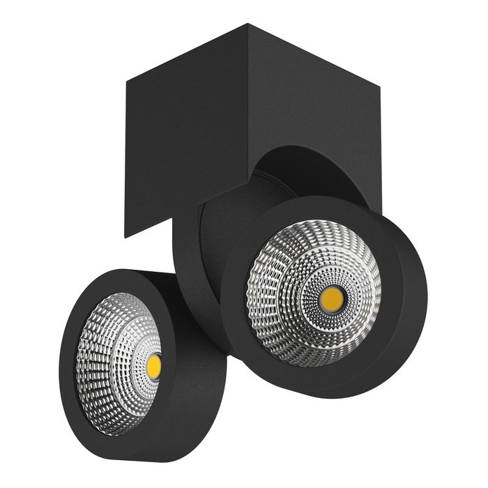 Светодиодный накладной светильник Snodo черного цвета