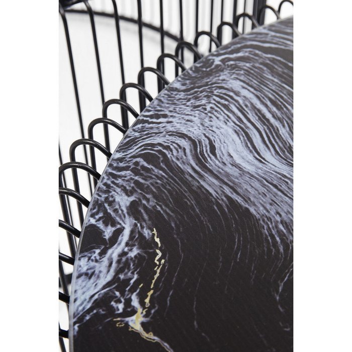 Набор из двух журнальный столиков Wire черного цвета - лучшие Журнальные столики в INMYROOM