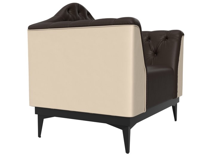 Кресло Флорида коричнево-бежевого цвета (экокожа) - лучшие Интерьерные кресла в INMYROOM