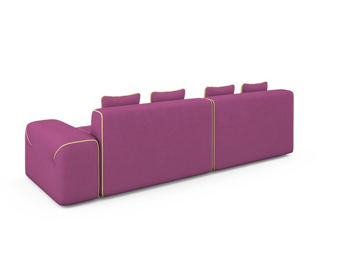 Угловой Диван-кровать Portu левый пурпурного цвета - лучшие Угловые диваны в INMYROOM