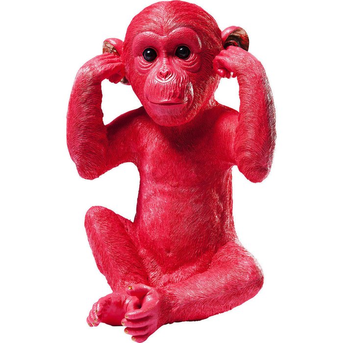 Копилка Monkey красного цвета