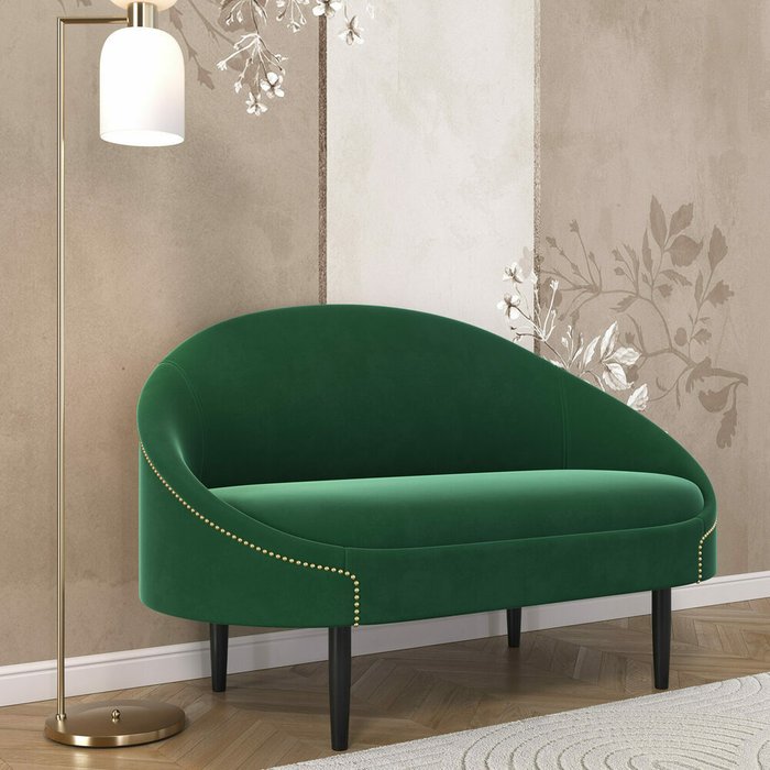 Диван Мадрид зеленого цвета - купить Прямые диваны по цене 25990.0