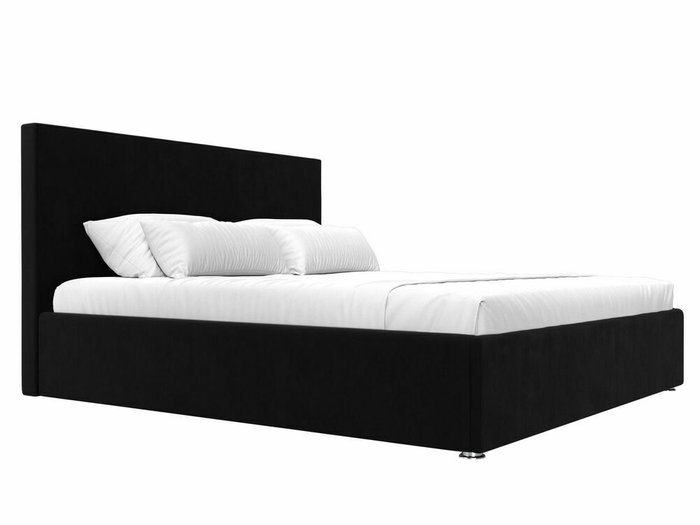 Кровать Кариба 200х200 черного цвета с подъемным механизмом - лучшие Кровати для спальни в INMYROOM