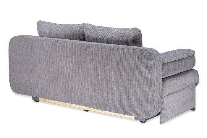 Прямой диван-кровать Биг-Бен серого цвета - лучшие Прямые диваны в INMYROOM
