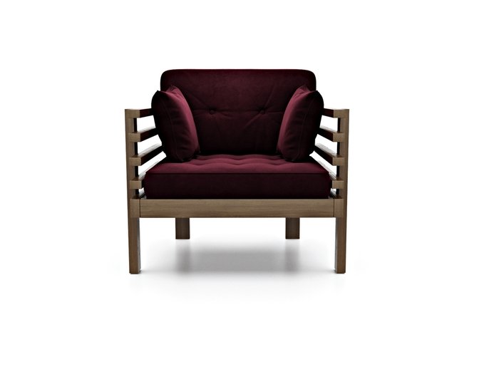 Кресло Стоун вишневого цвета - купить Интерьерные кресла по цене 19990.0