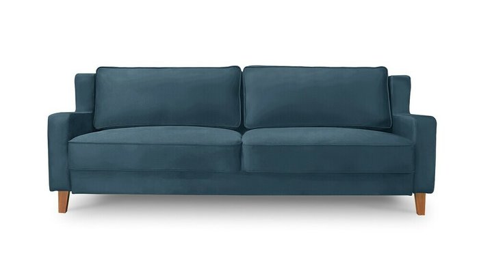 Диван-кровать Неаполь синего цвета - купить Прямые диваны по цене 64500.0