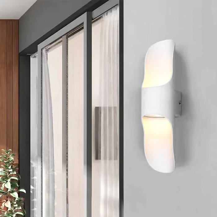 Светильник настенный LED 2*5W 4000K Белый 220V IP54 IL.0014.0008-WH - лучшие Бра и настенные светильники в INMYROOM
