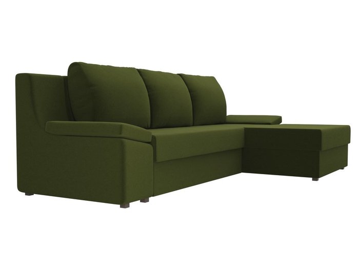 Угловой диван-кровать Челси зеленого цвета - лучшие Угловые диваны в INMYROOM