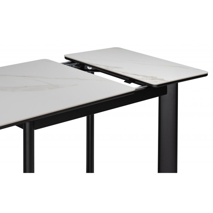 Раздвижной обеденный стол Кина белого цвета - купить Обеденные столы по цене 23790.0