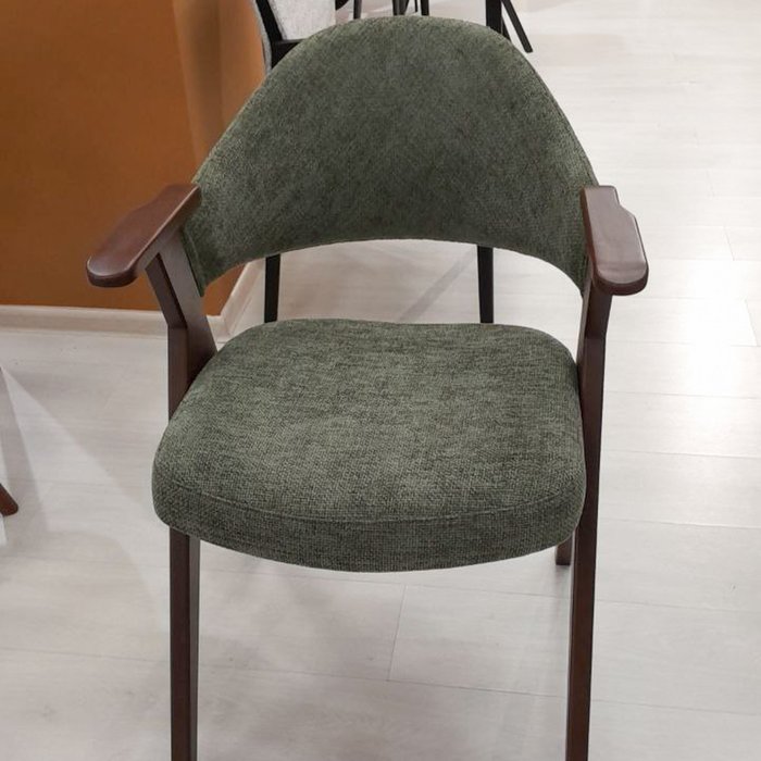 Стул Лестер Нью коричнево-зеленого цвета - купить Обеденные стулья по цене 18500.0