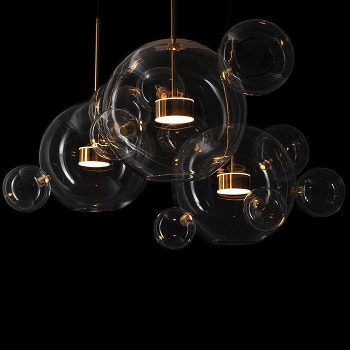 Подвесная люстра Bolle 2027-S3 (стекло, цвет прозрачный) - купить Подвесные люстры по цене 36540