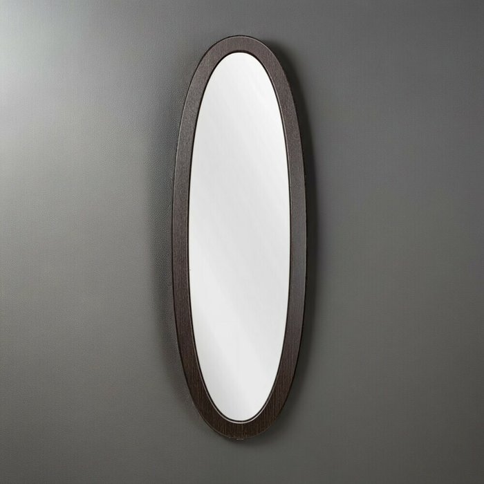 Зеркало настенное Лисмор в раме цвета венге - купить Настенные зеркала по цене 3510.0