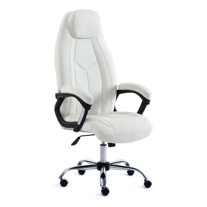 Кресло офисное Boss белого цвета