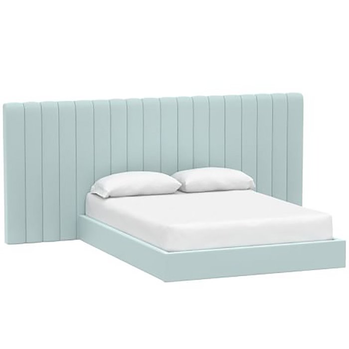 Кровать Avalon Extended Light Pool голубого цвета 160x200