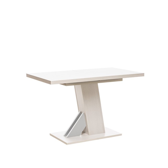 Раздвижной обеденный стол Луссо белого цвета