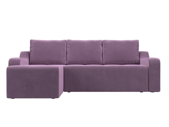 Угловой диван-кровать Элида сиреневого цвета левый угол - купить Угловые диваны по цене 54999.0