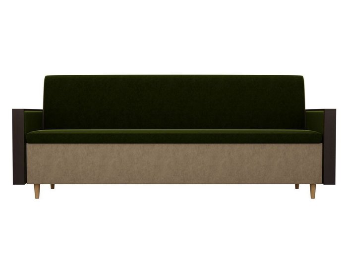 Кухонный прямой диван Модерн бежево-зеленого цвета - купить Прямые диваны по цене 17090.0