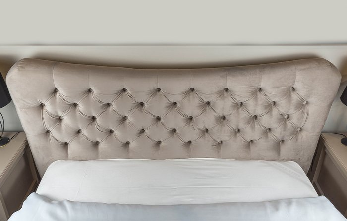Кровать с подъемным механизмом Онтарио 160х200 бежевого цвета - купить Кровати для спальни по цене 138990.0