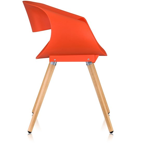 Стул Range оранжевого цвета - лучшие Обеденные стулья в INMYROOM