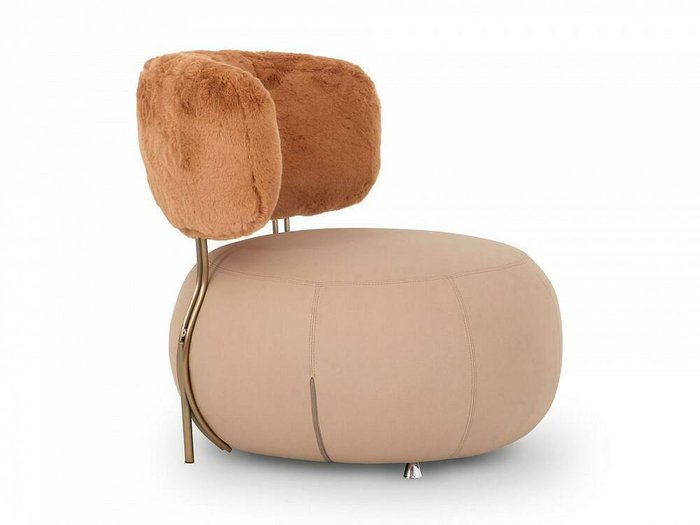 Кресло Oysho бежево-коричневого цвета - лучшие Интерьерные кресла в INMYROOM
