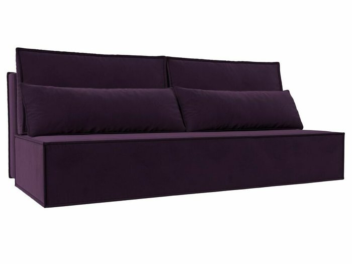 Прямой диван-кровать Фабио фиолетового цвета