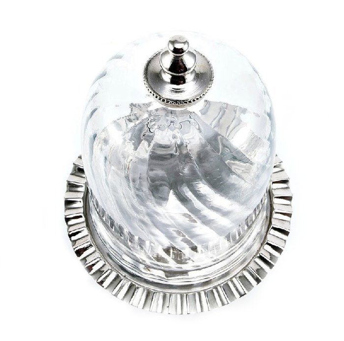 Сервировочный поднос с куполом Crystal Dome Light - лучшие Подносы в INMYROOM